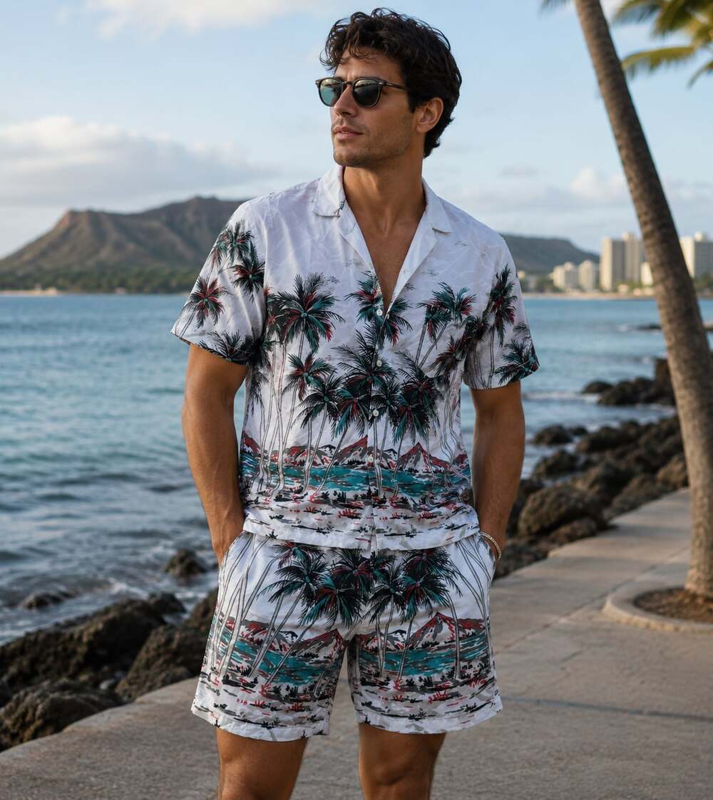 Vintage Mr. Broadway 29 Hawaiian Cabana Set Shirt and Shorts XL